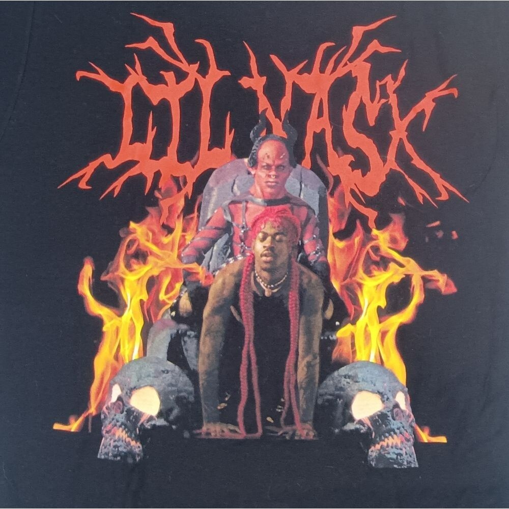 NWT Lil Nas X Black Tee Unisex S Spencer's Thread Shop T-shirt - Picture 3 of 4